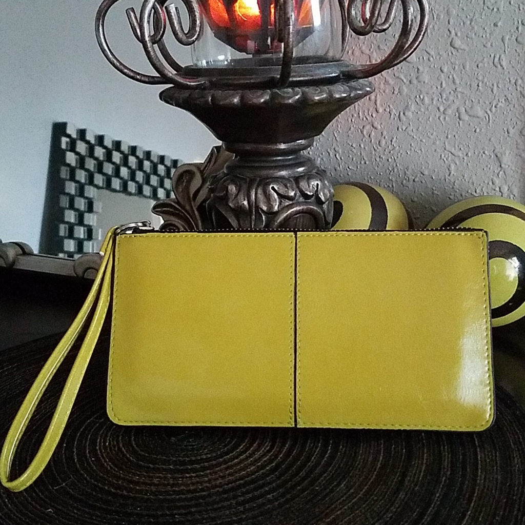 Lime Green Wristlet